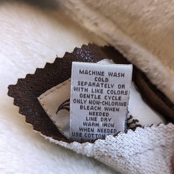 RUFF HEWN Faux Suede Sherpa Lined Car Coat Sz M - Picture 6 of 8